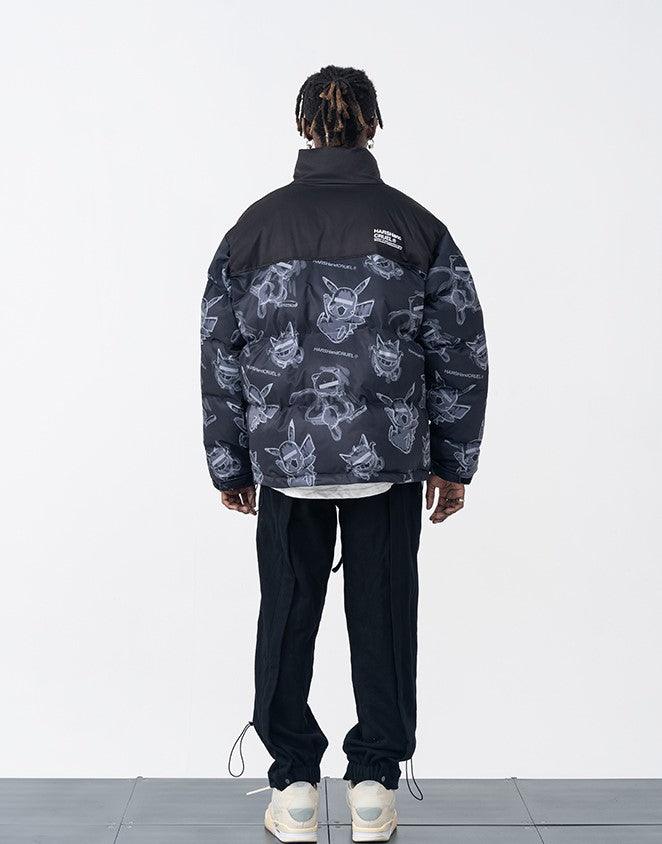 Harsh & Cruel Blinded Monsters Puffer Jacket