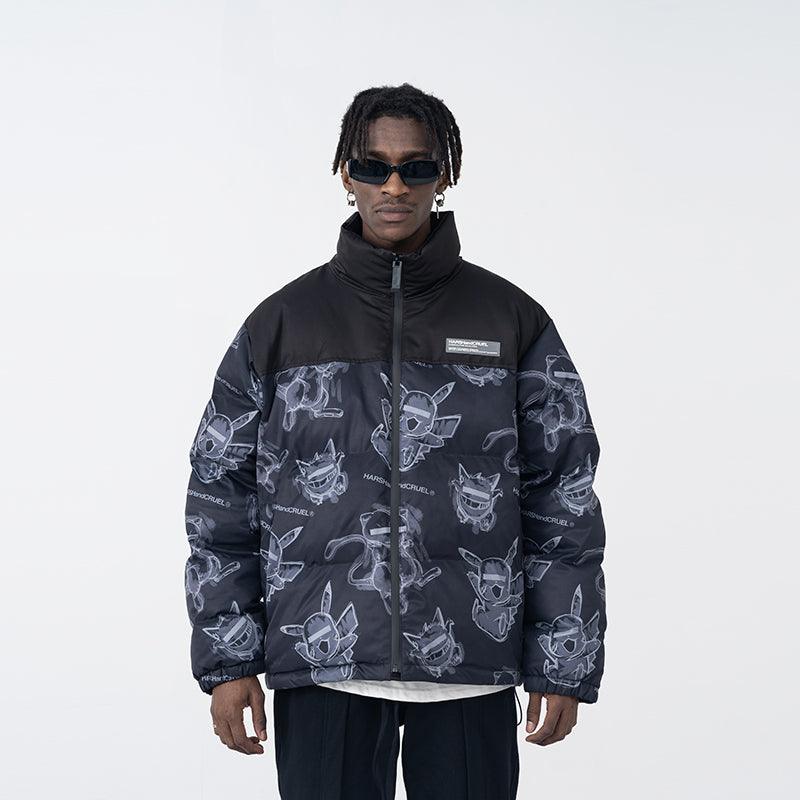 Harsh & Cruel Blinded Monsters Puffer Jacket