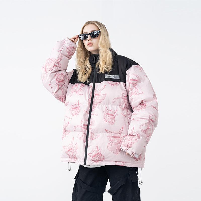 Harsh & Cruel Blinded Monsters Puffer Jacket