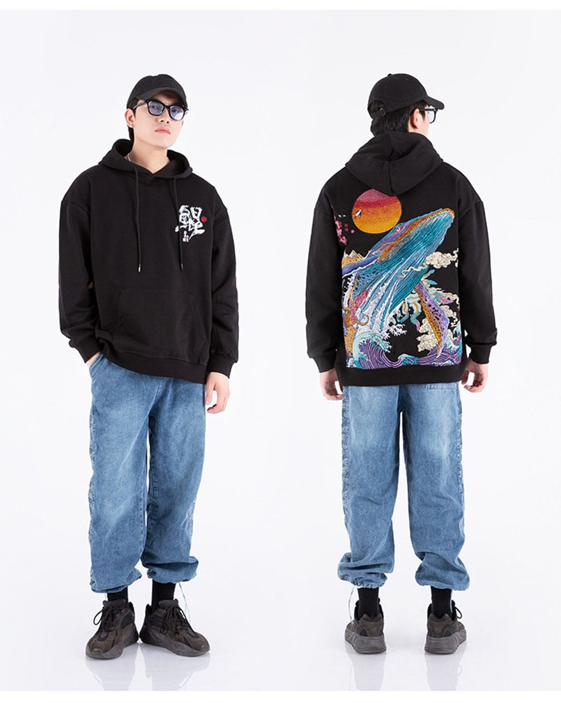 Embroidered Coastal Hoodie