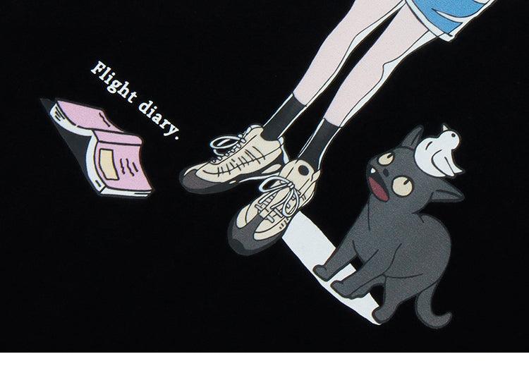 Anime-Inspired Cat Girl T-Shirt