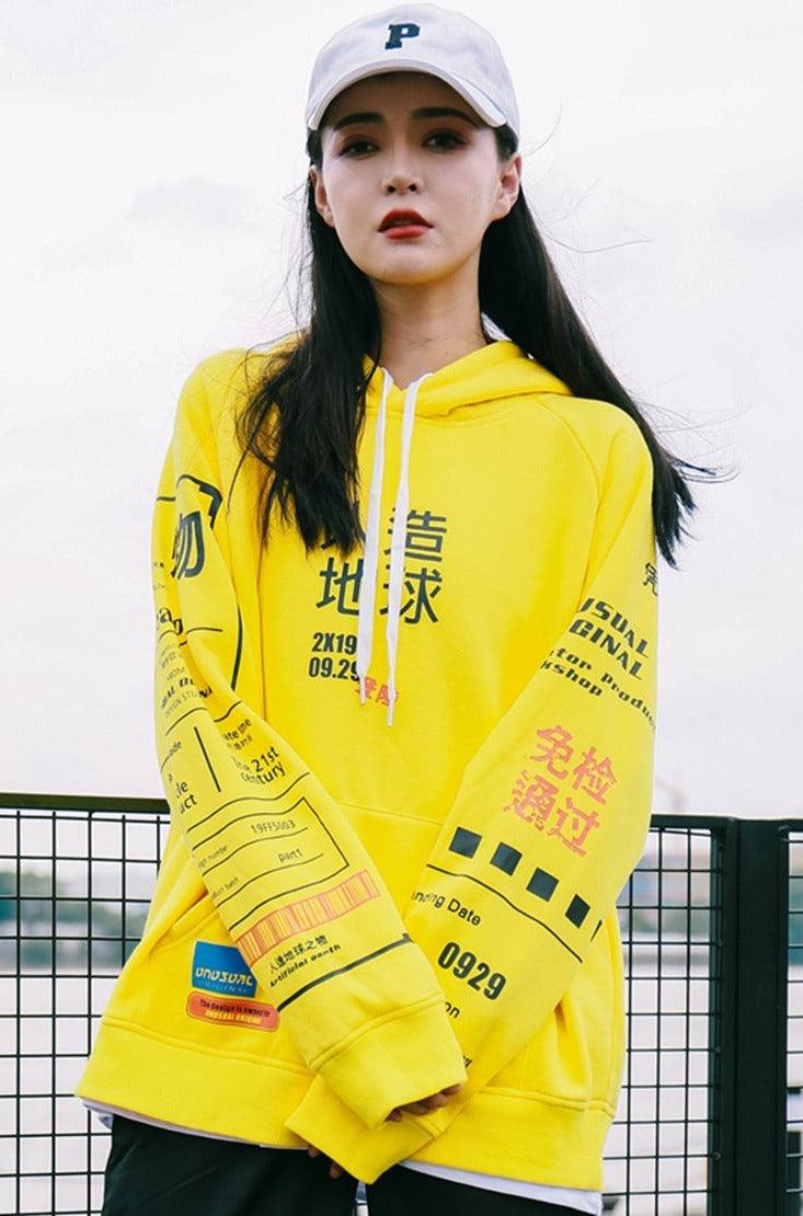 Graffiti-Style Kanji Hoodie