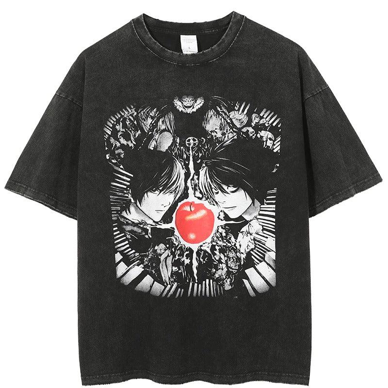 Retro Distressed Death Note T-Shirt