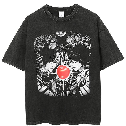 Retro Distressed Death Note T-Shirt
