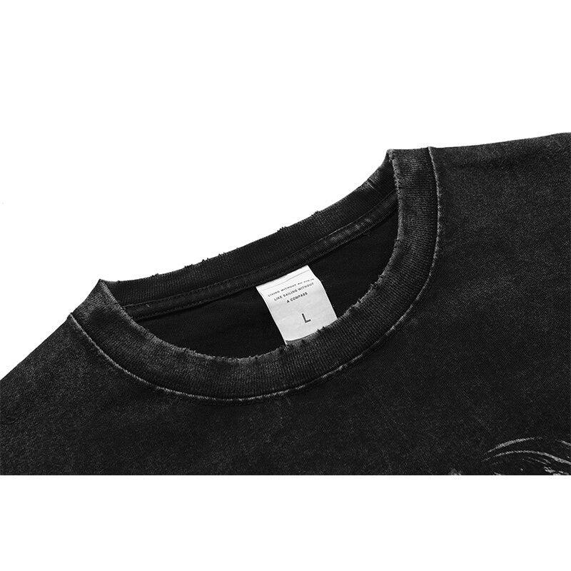 Retro Distressed Death Note T-Shirt