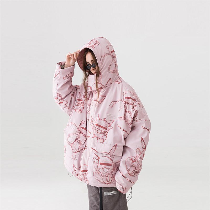 Harsh & Cruel Blinded Monsters Parka Coat