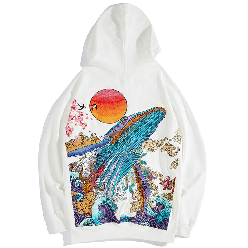 Embroidered Coastal Hoodie