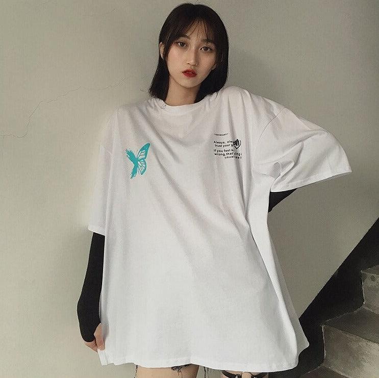 Painted Butterfly Graphic T-Shirt