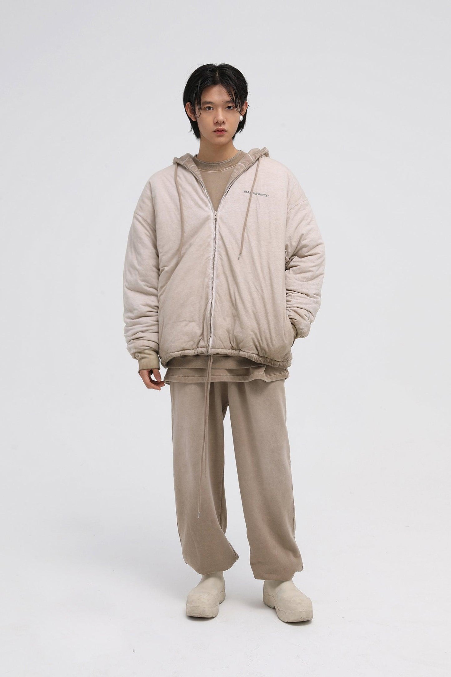 MASONPRINCE Padded Zip-Up Hooded Jacket