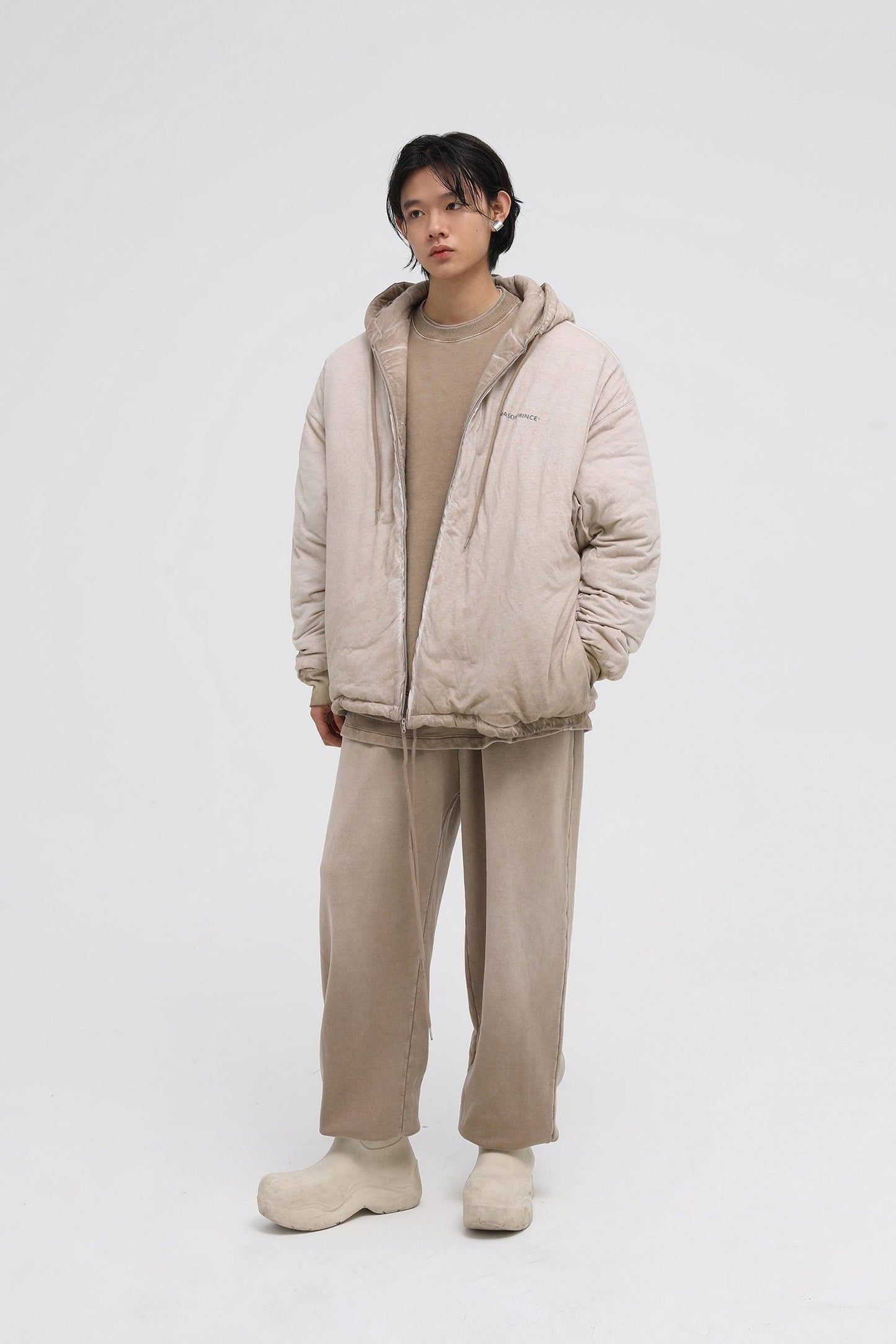 MASONPRINCE Padded Zip-Up Hooded Jacket