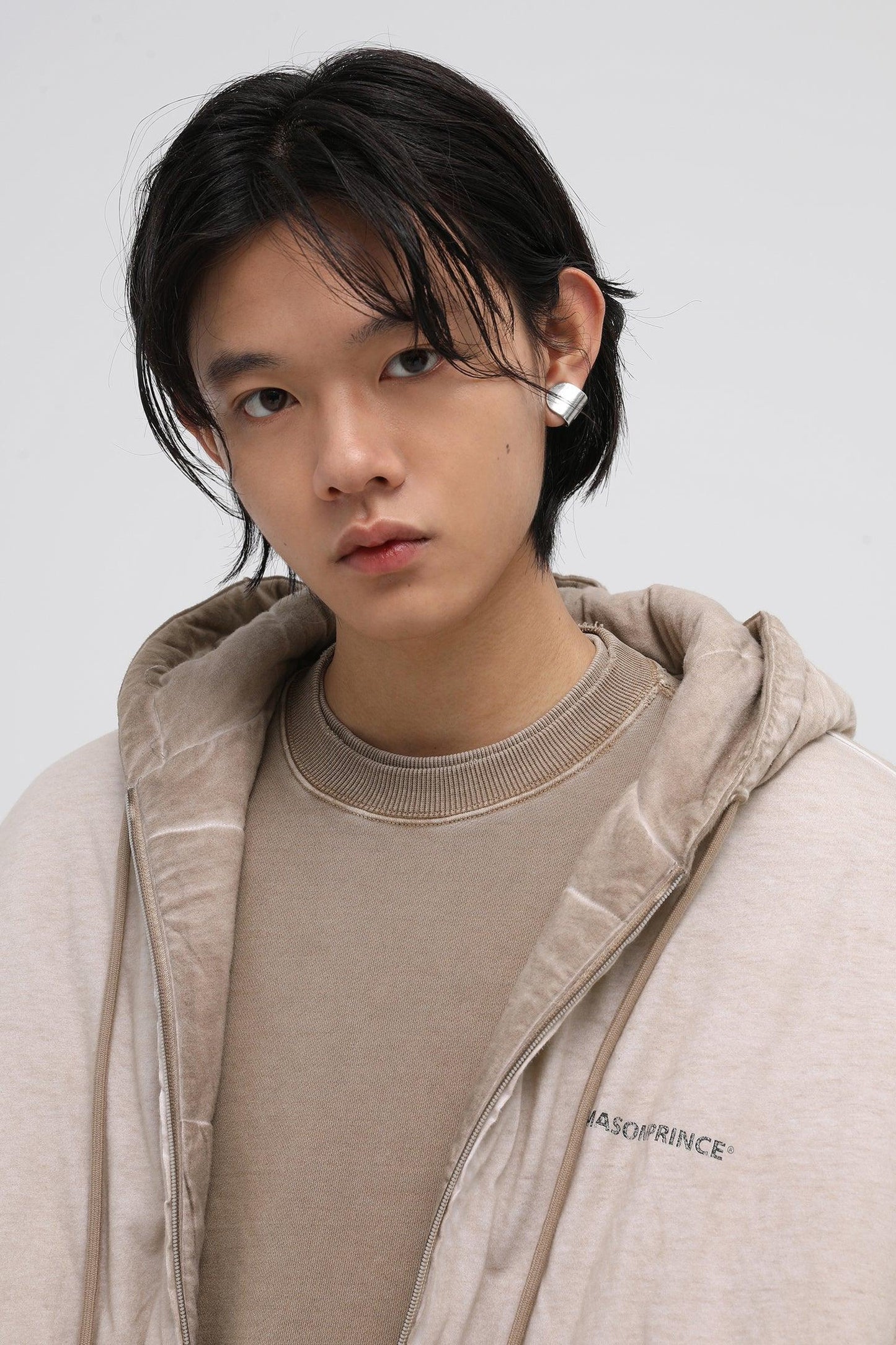 MASONPRINCE Padded Zip-Up Hooded Jacket