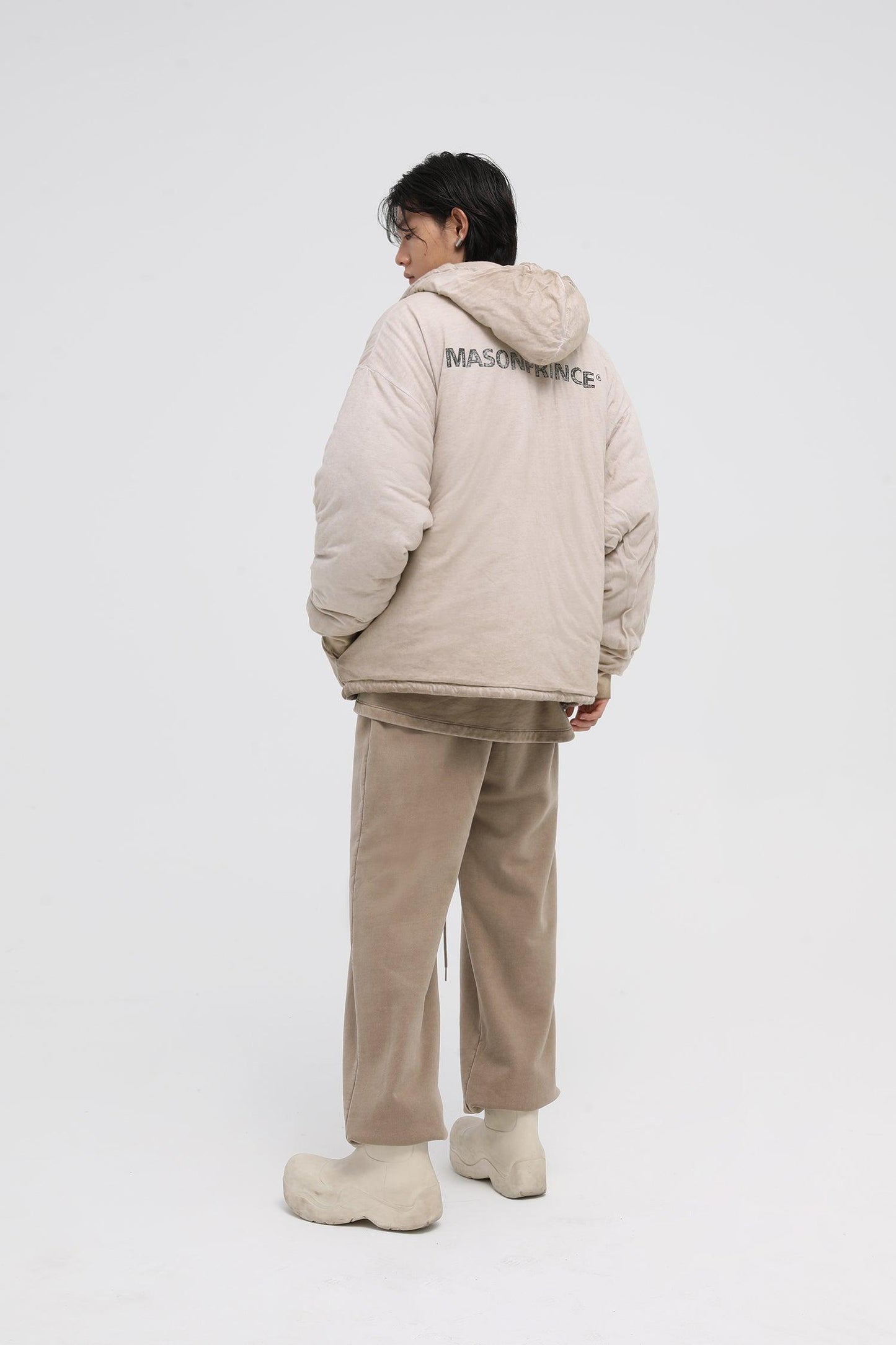 MASONPRINCE Padded Zip-Up Hooded Jacket