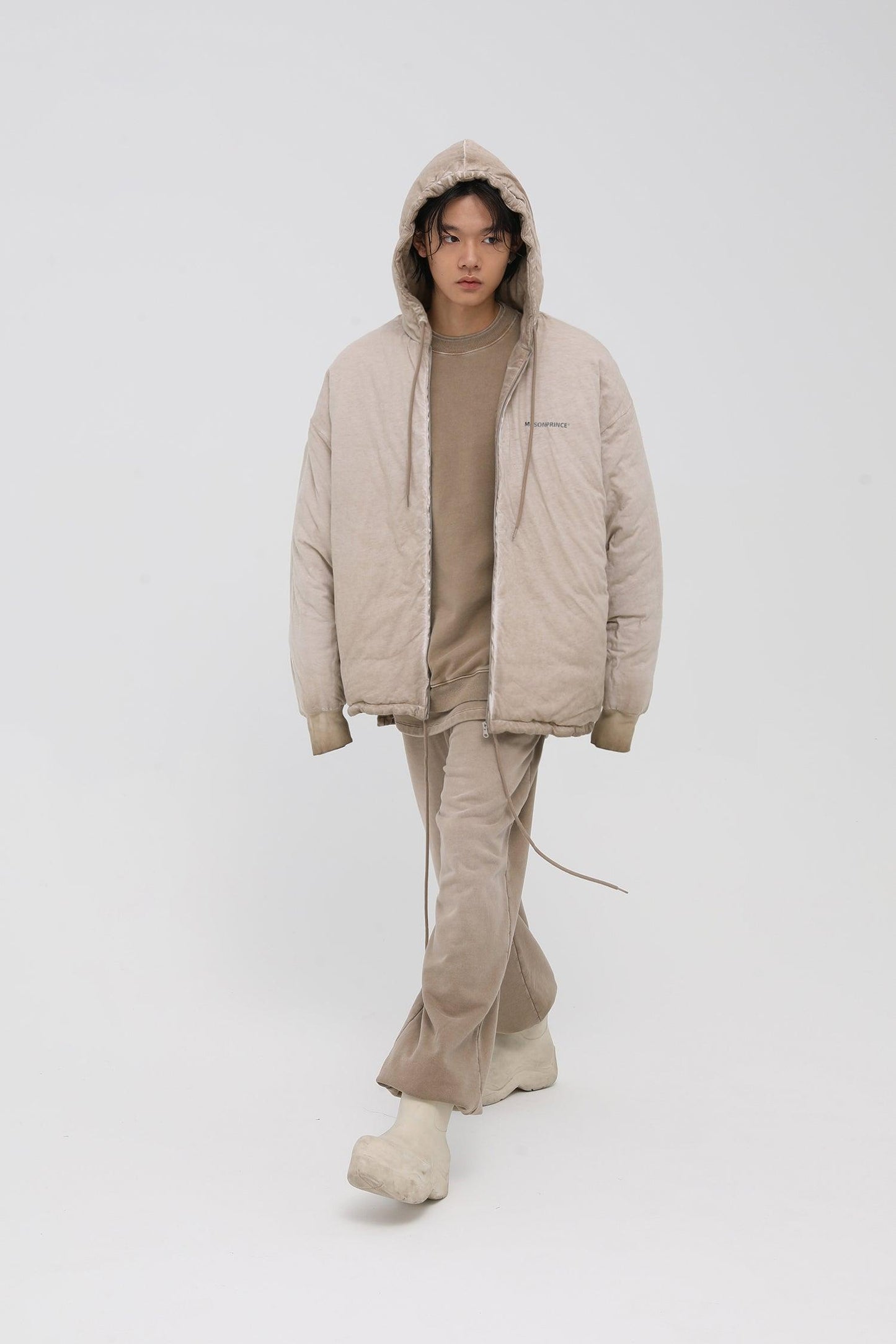 MASONPRINCE Padded Zip-Up Hooded Jacket