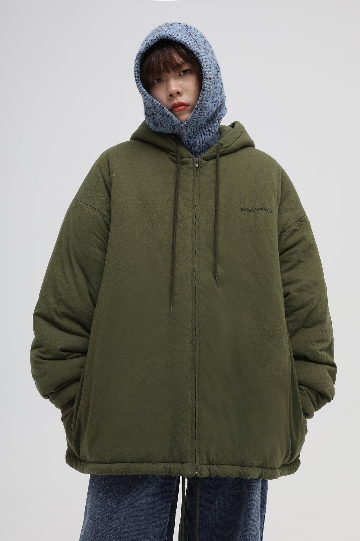 MASONPRINCE Padded Zip-Up Hooded Jacket