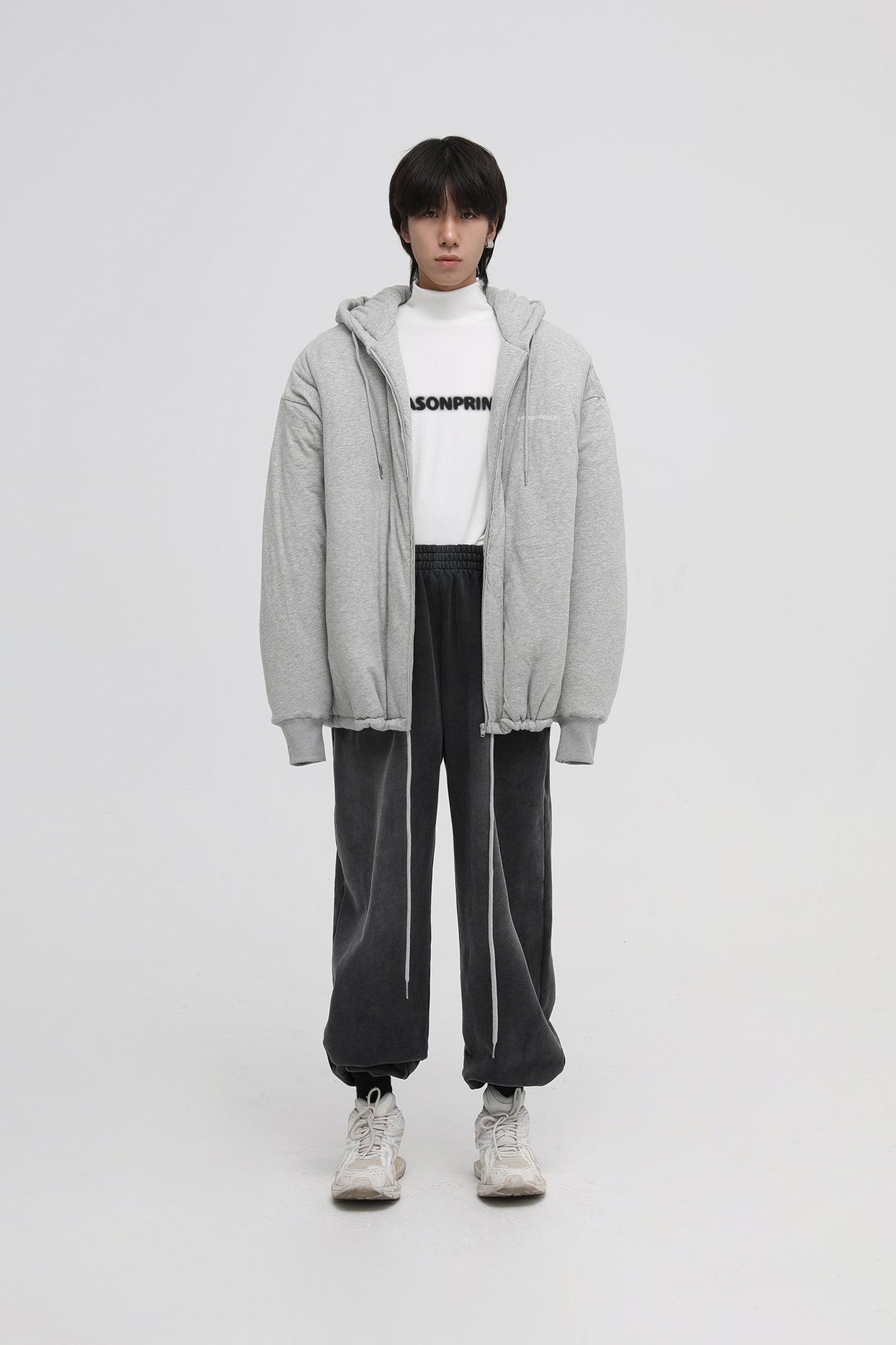 MASONPRINCE Padded Zip-Up Hooded Jacket