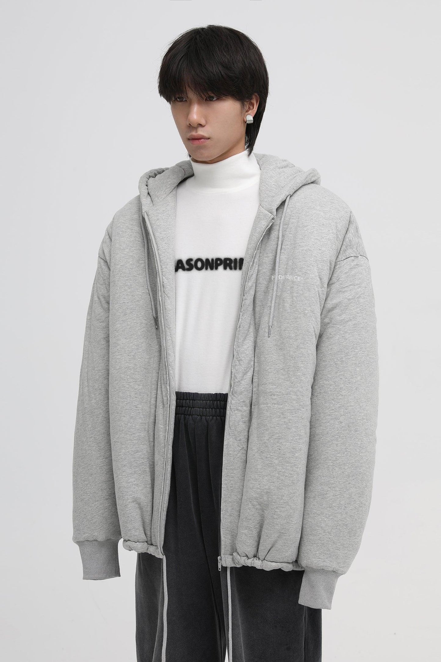 MASONPRINCE Padded Zip-Up Hooded Jacket