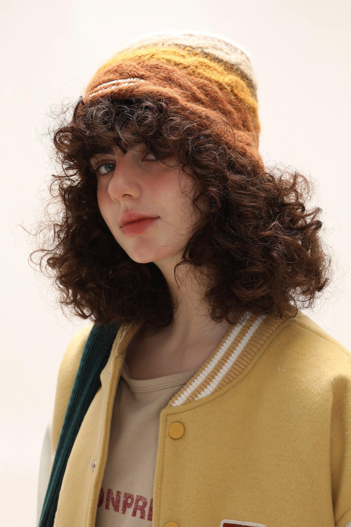 MASONPRINCE Hand-Knit Alpaca Beanie in Multi-Color