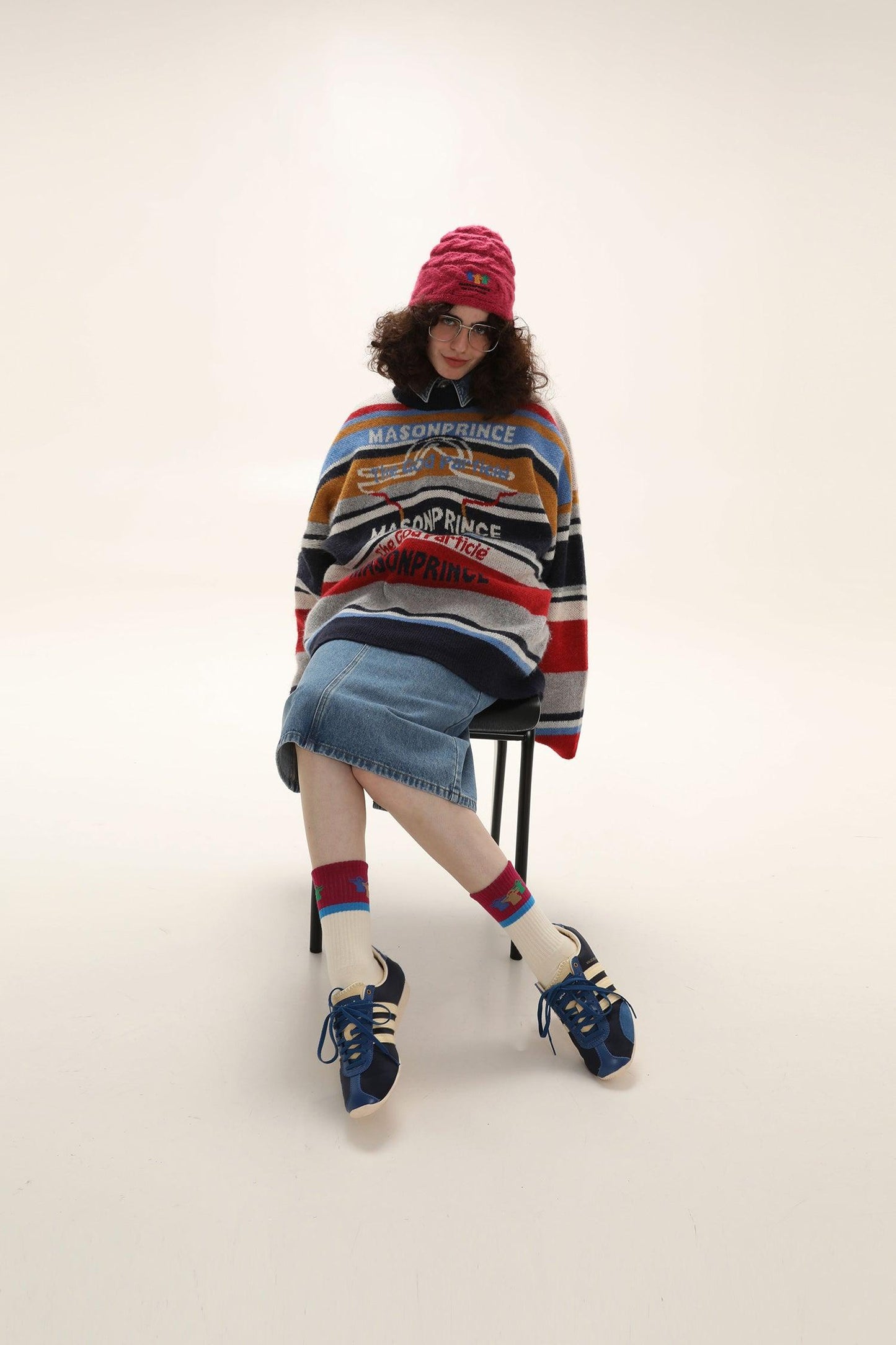 MASONPRINCE Colorful Alpaca Knit Sweater