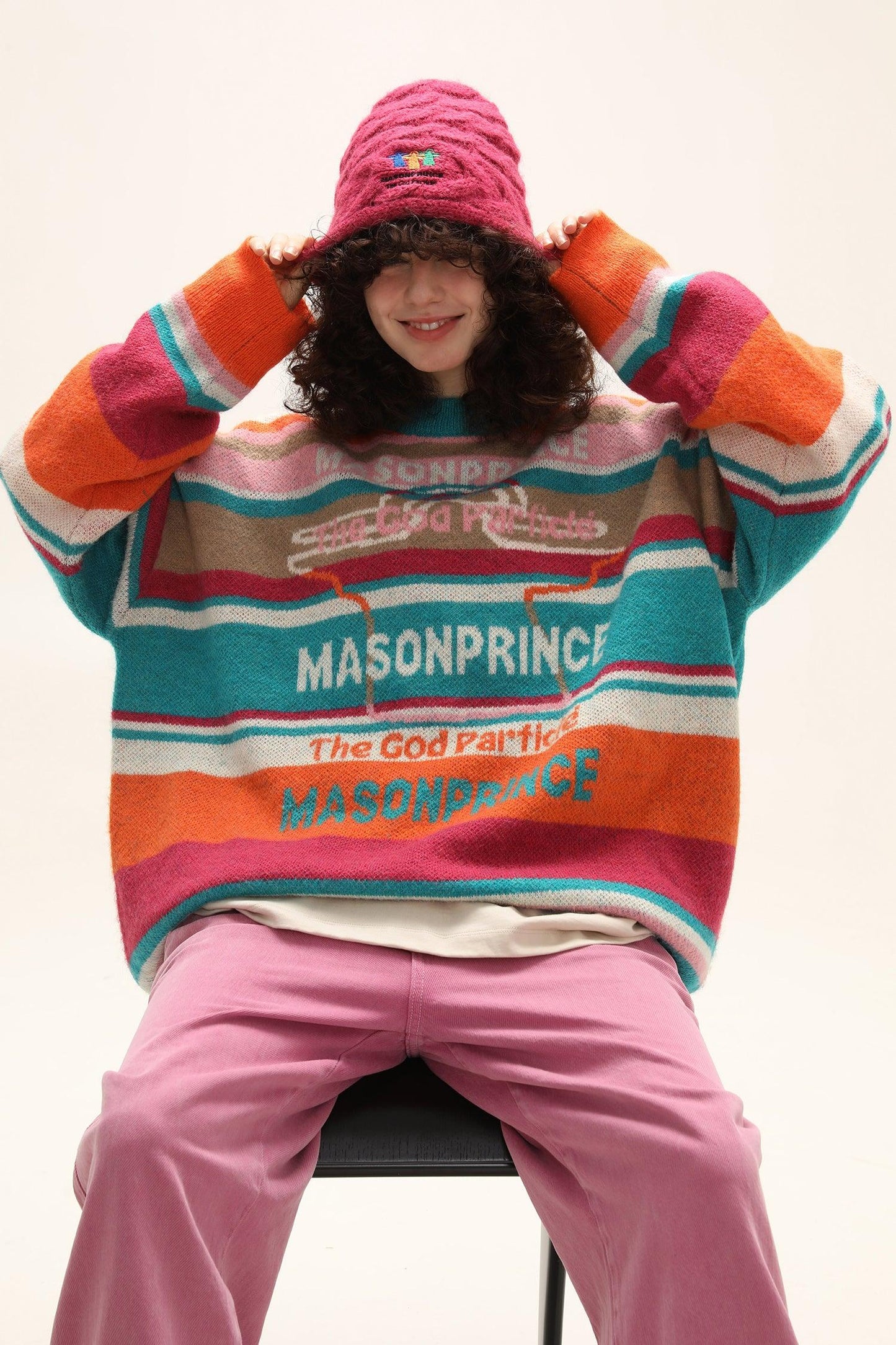 MASONPRINCE Colorful Alpaca Knit Sweater