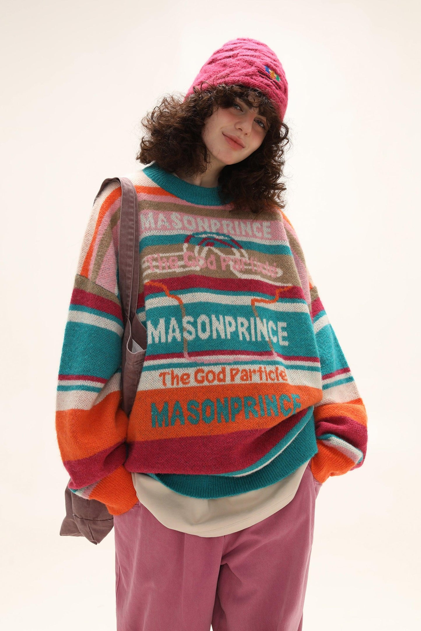 MASONPRINCE Colorful Alpaca Knit Sweater