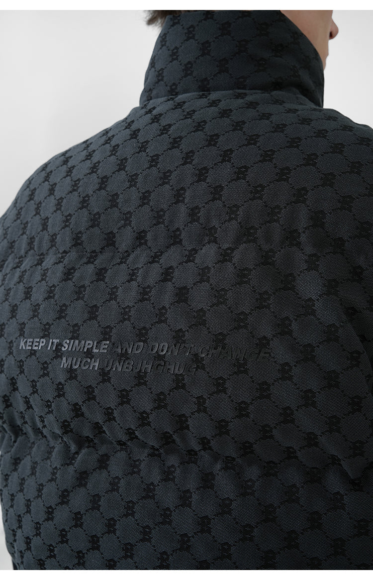 BJHG Monogram Patterned Puffer Vest