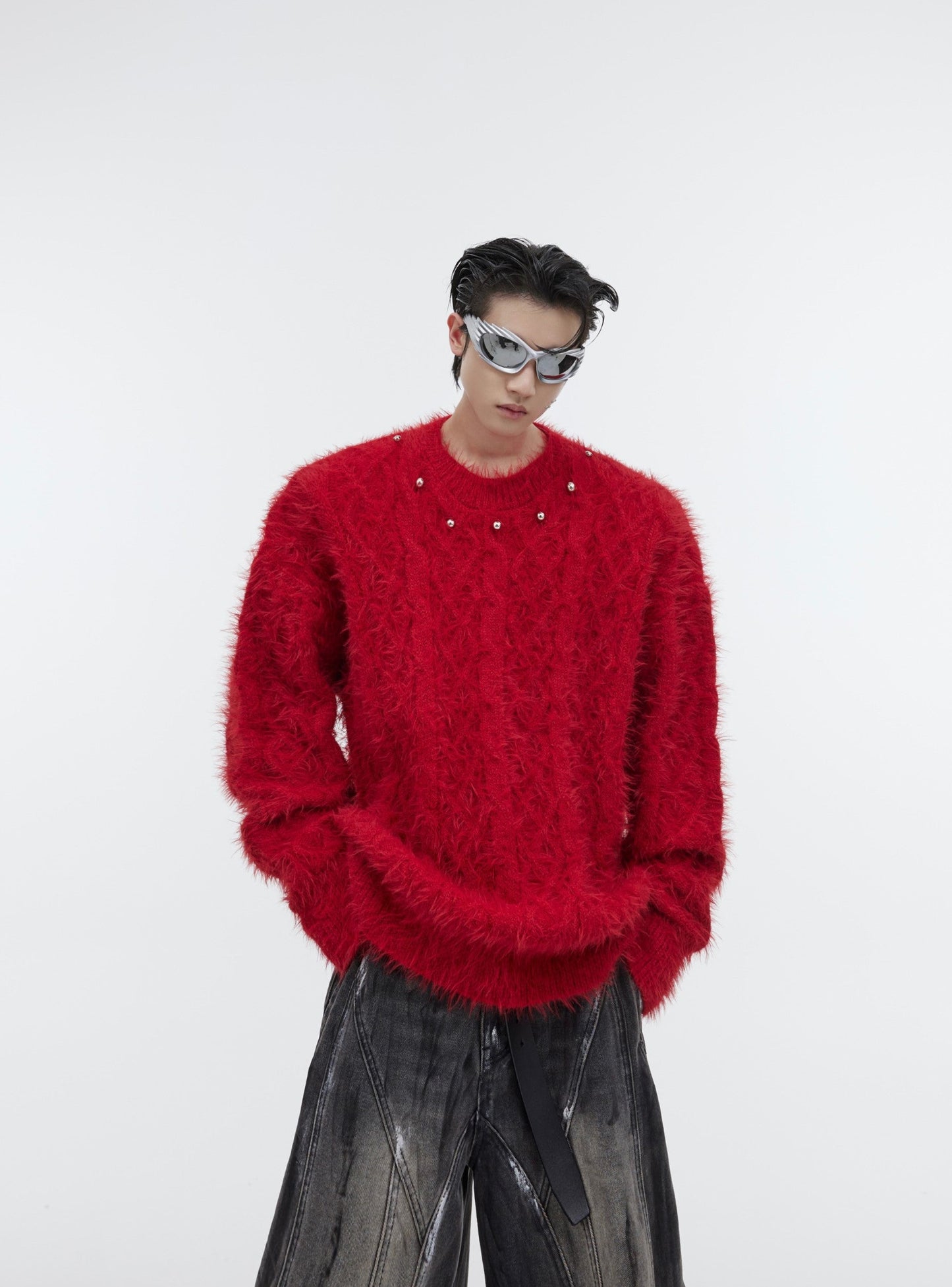 CulturE Studded Neckline Sweater