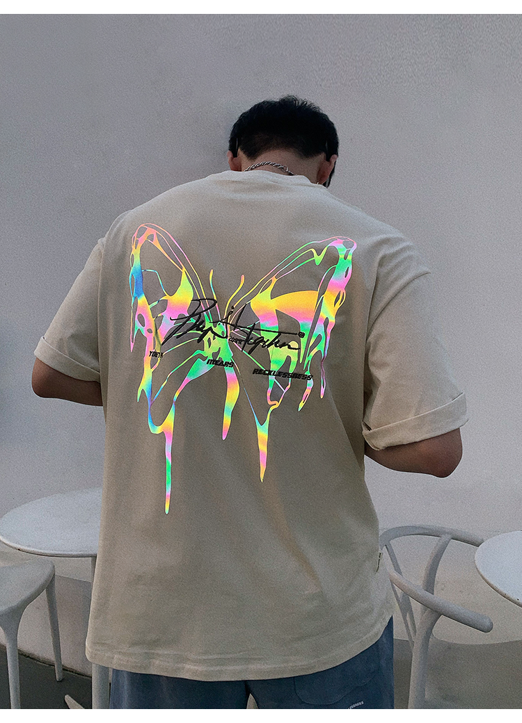 BJHG 3M Reflective Butterfly T-Shirt