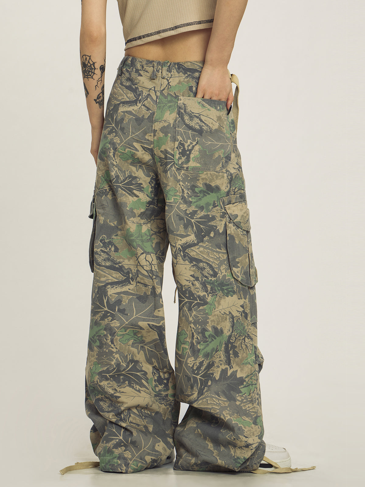 CTB Colorful Fern Print Trousers