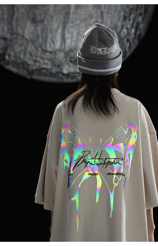 BJHG 3M Reflective Butterfly T-Shirt