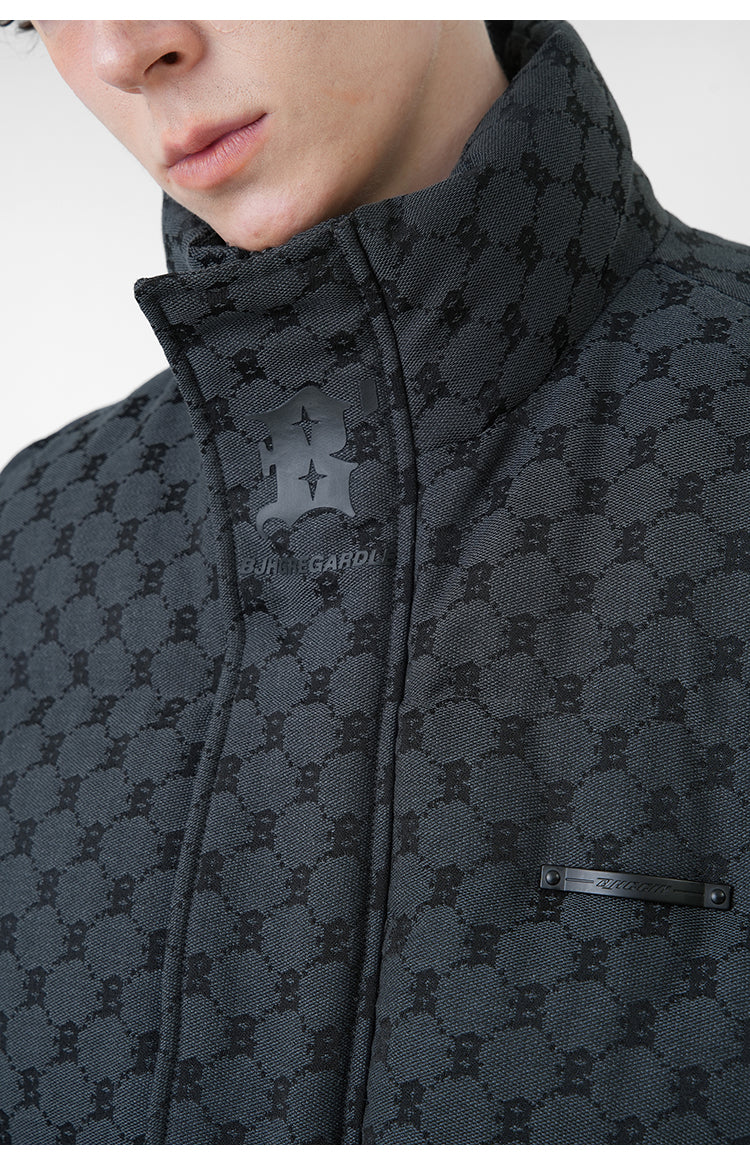 BJHG Monogram Patterned Puffer Vest