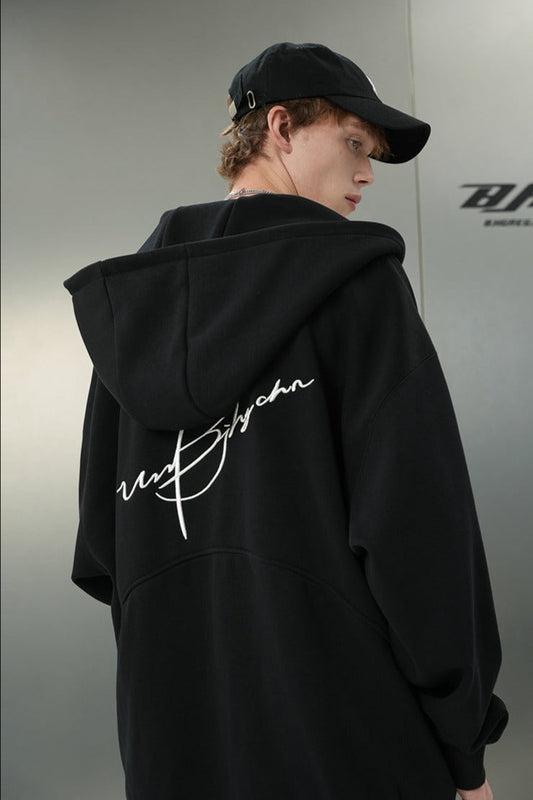 BJHG Logo Hoodie with Script Design
