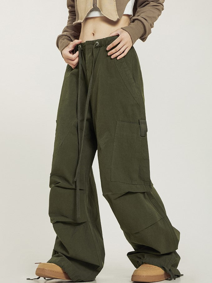 CTB Relaxed Fit Pleated Cargo Pants