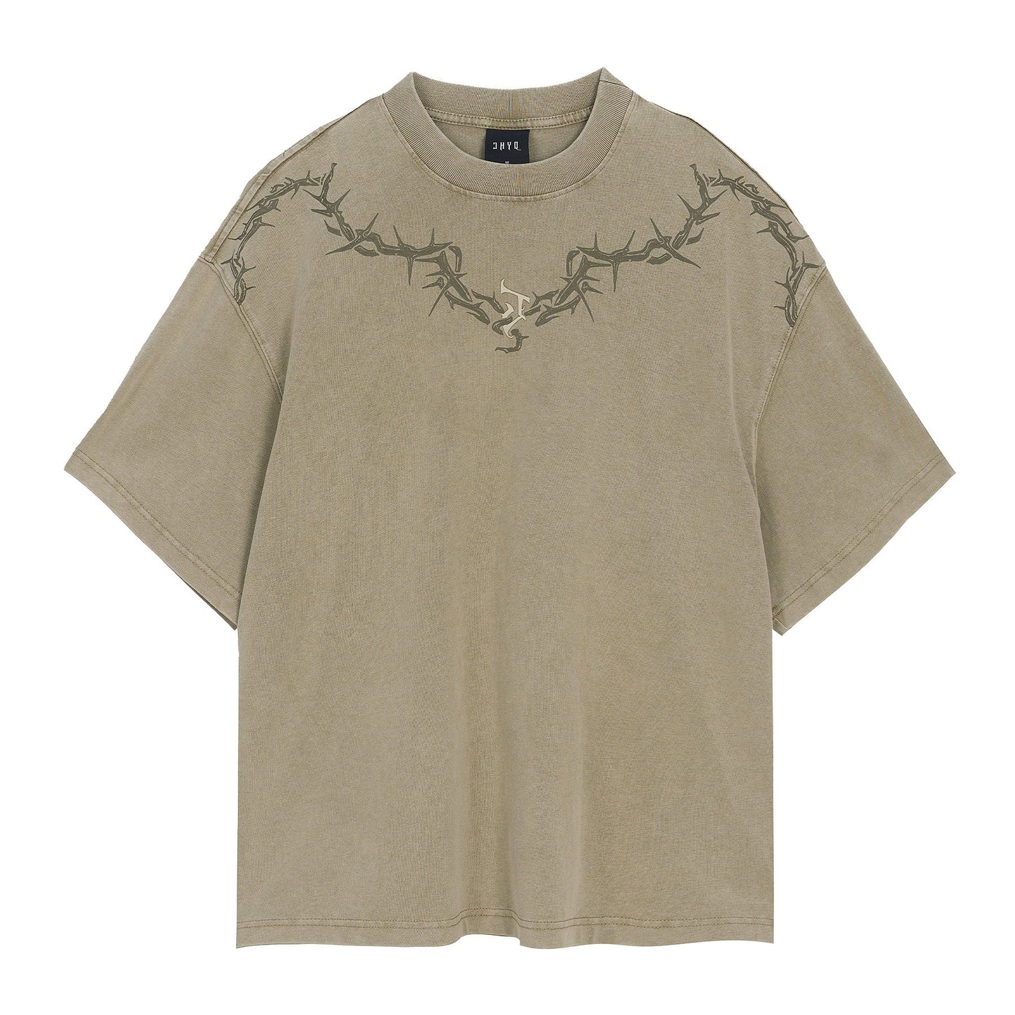 JHYQ Thorn Design Collar T-Shirt