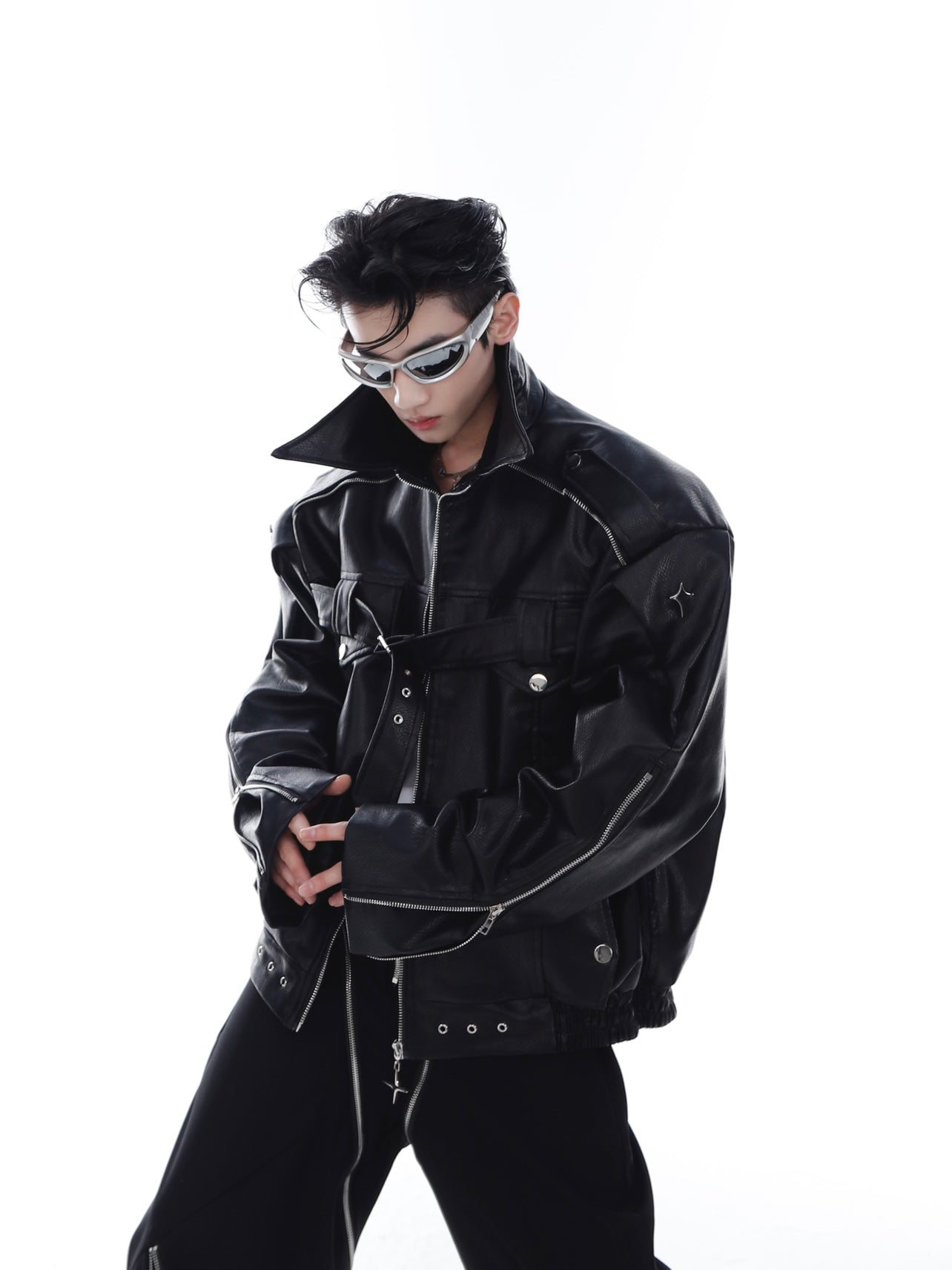 CulturE Pin-Buckle Motorcycle Jacket