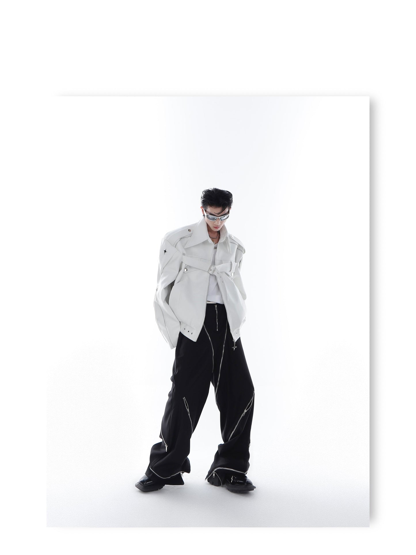 CulturE Pin-Buckle Motorcycle Jacket