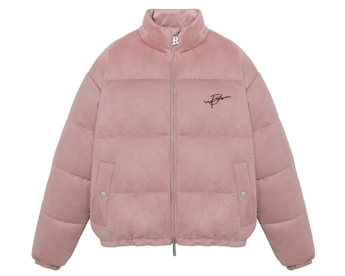 BJHG Plush Suede Puffer Coat