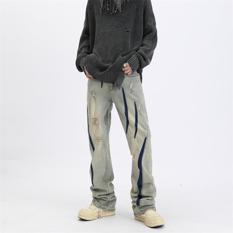 MaxDstr Distressed Ripped Jeans