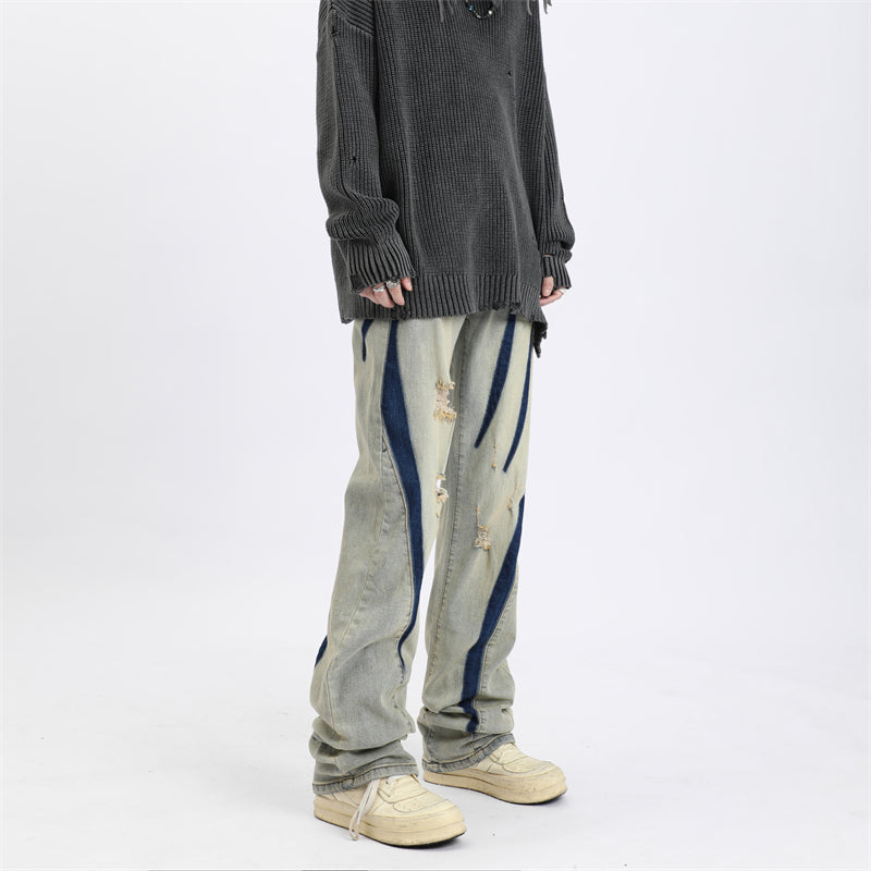 MaxDstr Distressed Ripped Jeans