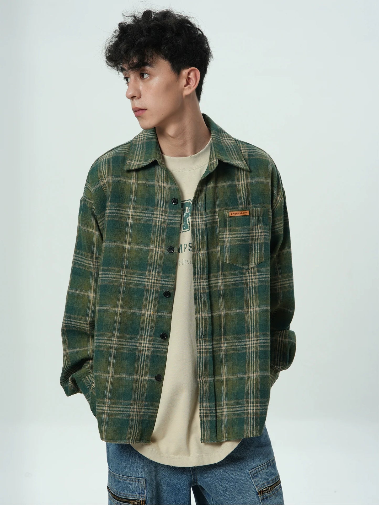 JUMPNEXT Distressed Brushed Flannel
