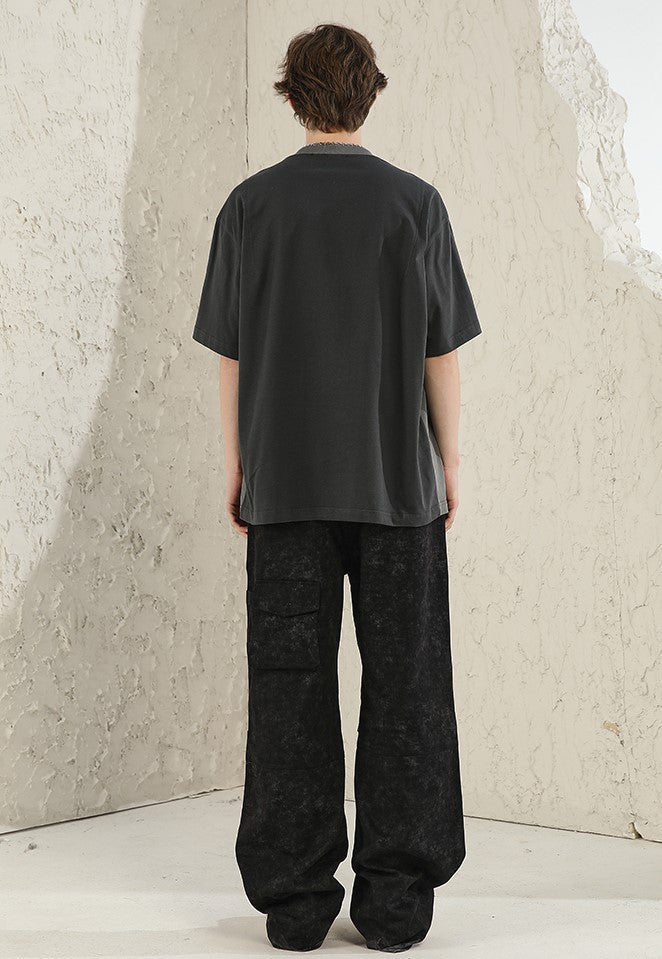 NOSAW Color Block Spliced T-Shirt