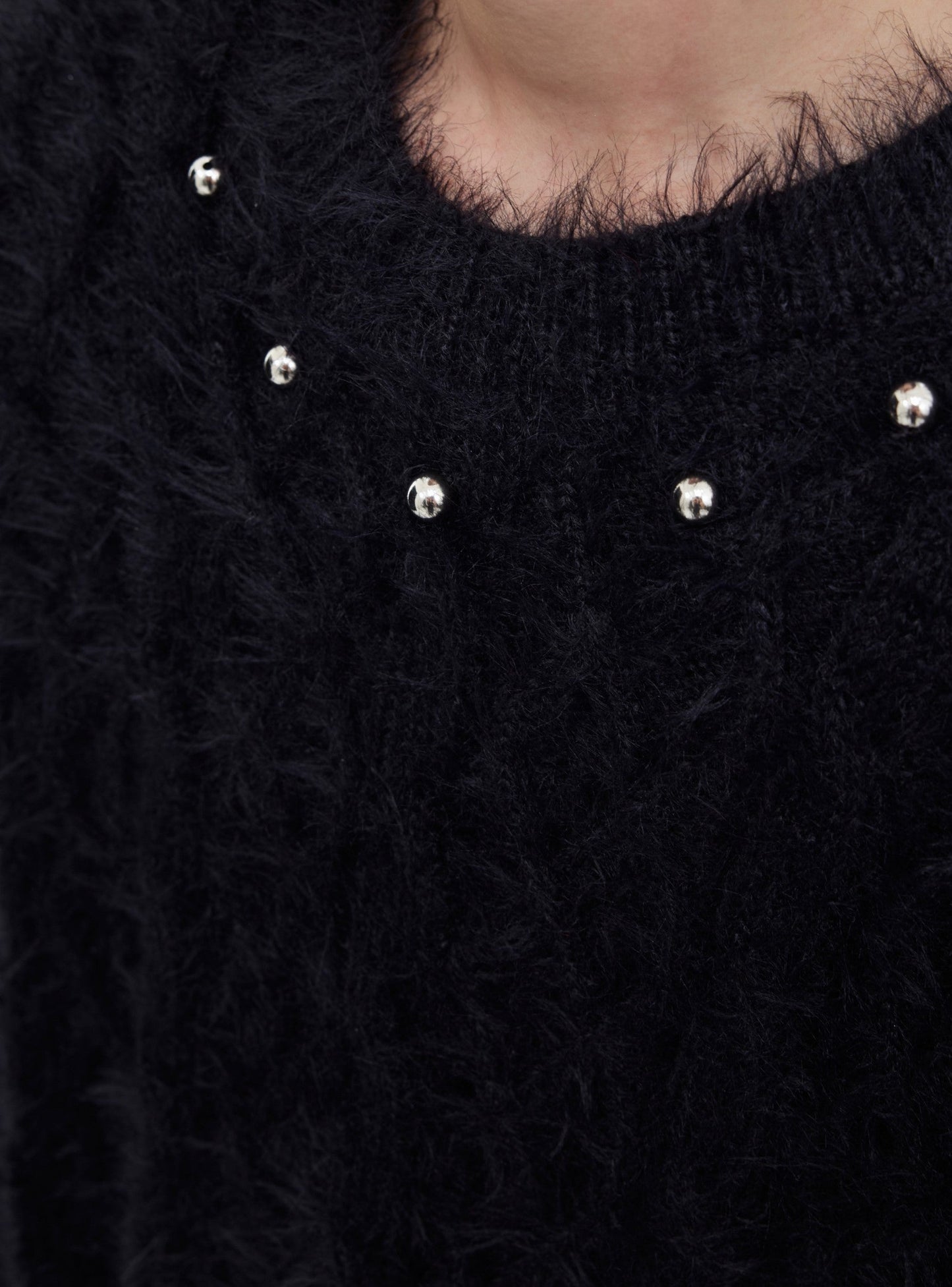 CulturE Studded Neckline Sweater