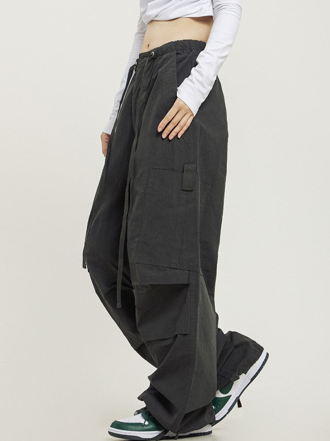 CTB Relaxed Fit Pleated Cargo Pants
