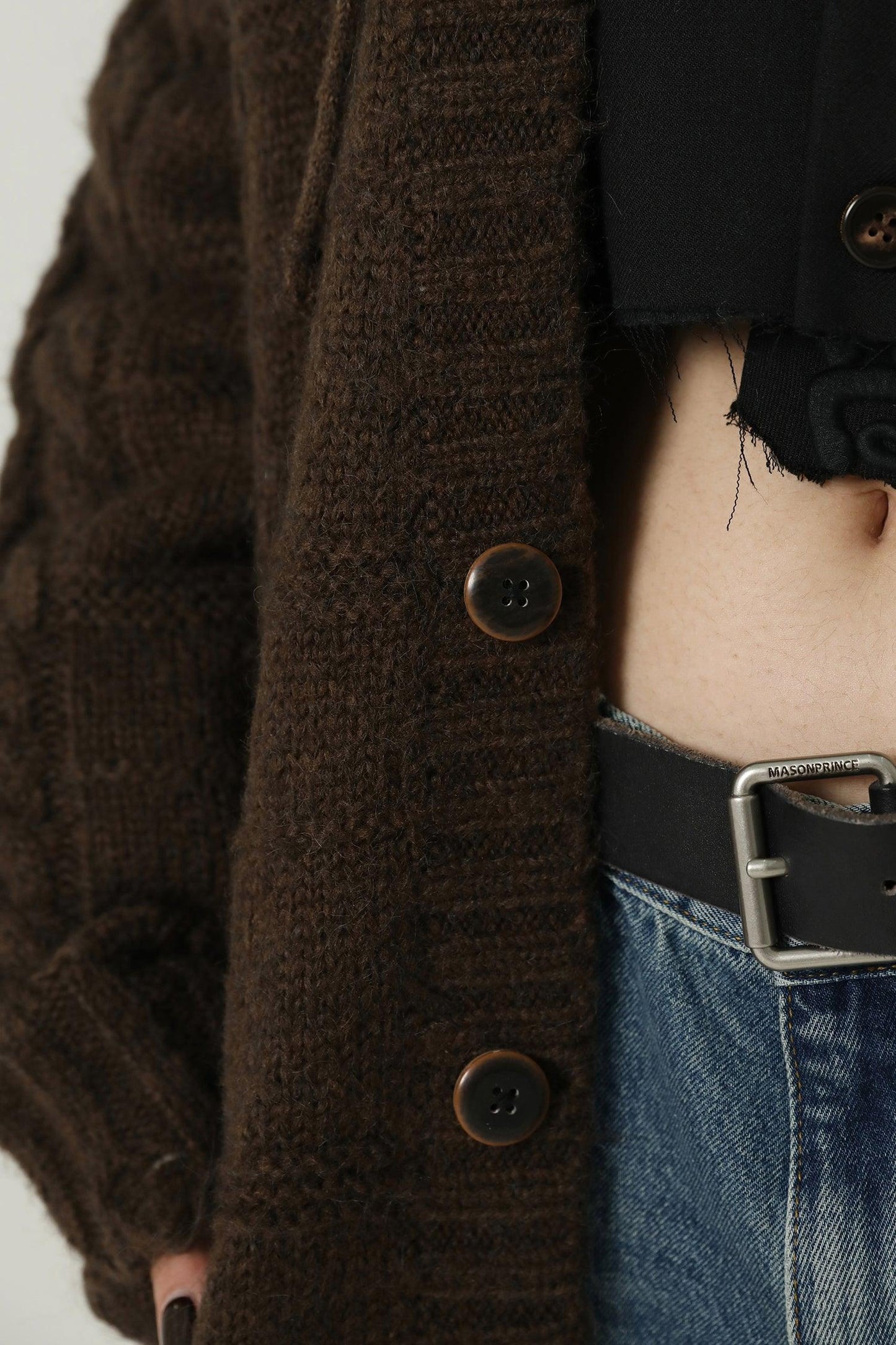 MASONPRINCE Edith Hooded Knit Cardigan