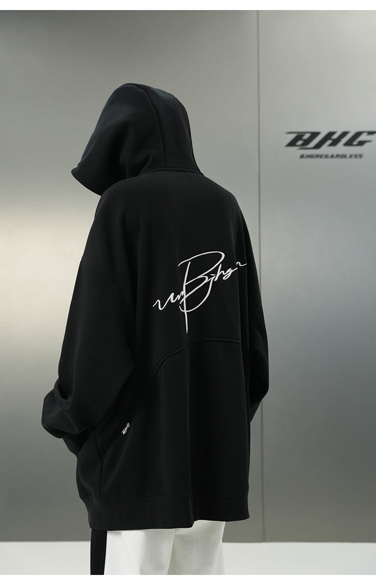 BJHG Logo Hoodie with Script Design