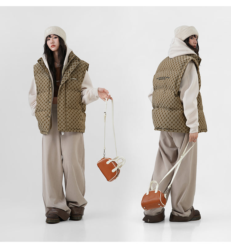 BJHG Monogram Patterned Puffer Vest