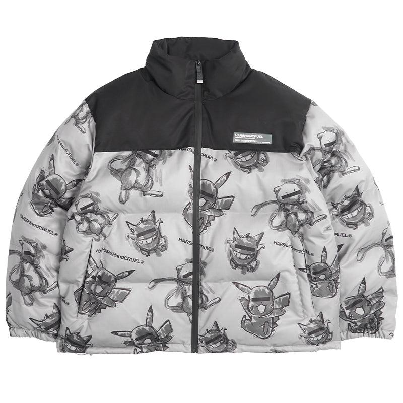 Harsh & Cruel Blinded Monsters Puffer Jacket