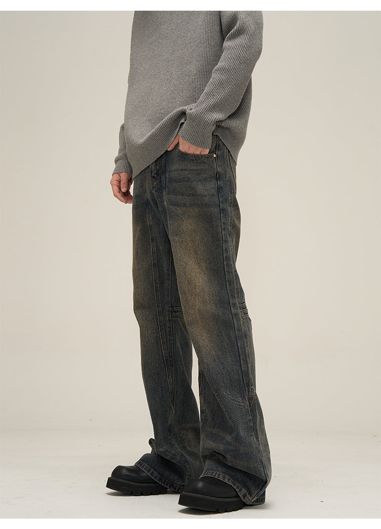 Faded Flare Denim Jeans