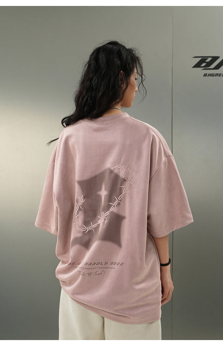 BJHG 'Thorns' Suede T-Shirt