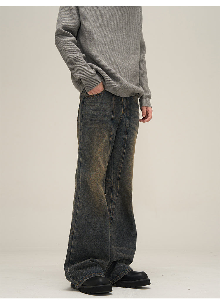 Faded Flare Denim Jeans