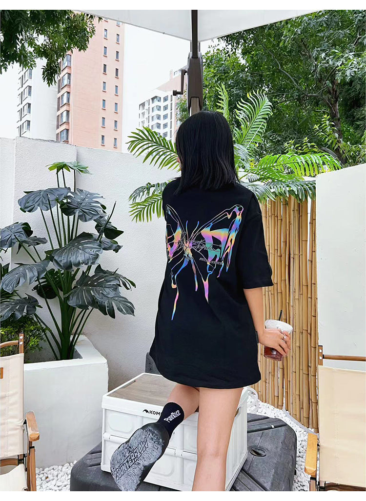 BJHG 3M Reflective Butterfly T-Shirt